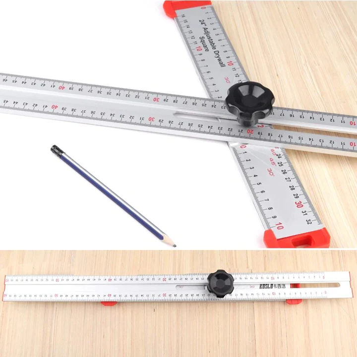 High-Precision Metal Angle Ruler for Woodworking and Construction