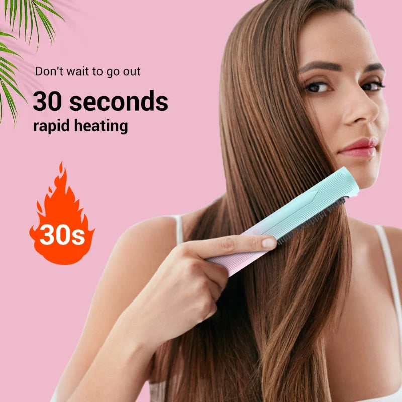 Wireless Hair Straightener with 4000mAh Battery & 3 Heat Settings