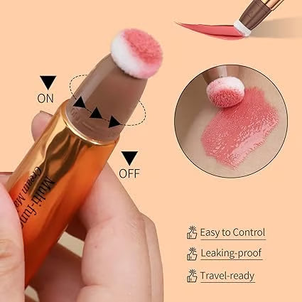 Double-Sided Contour and Blush Stick with Built-In Applicator