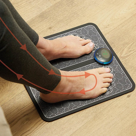 EMS Foot Massage Cushion with Stimulation Nodes – Portable & Compact