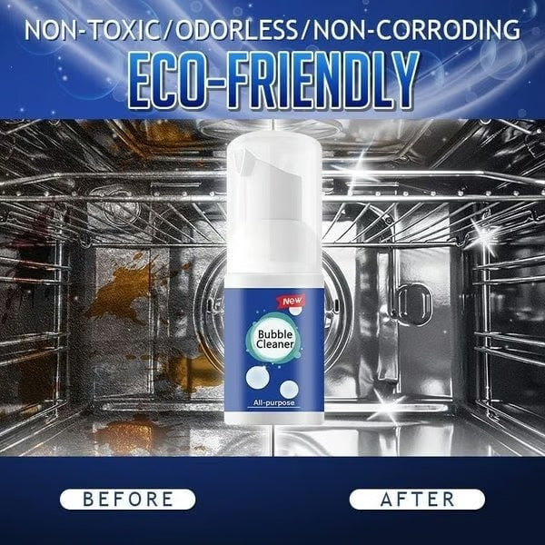 No-Rinse Cleaning Foam Spray for Kitchen Grease and Stubborn Stains