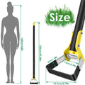 Ergonomic Stand-Up Weed Removal Hoe with Long Handle – Stainless Steel