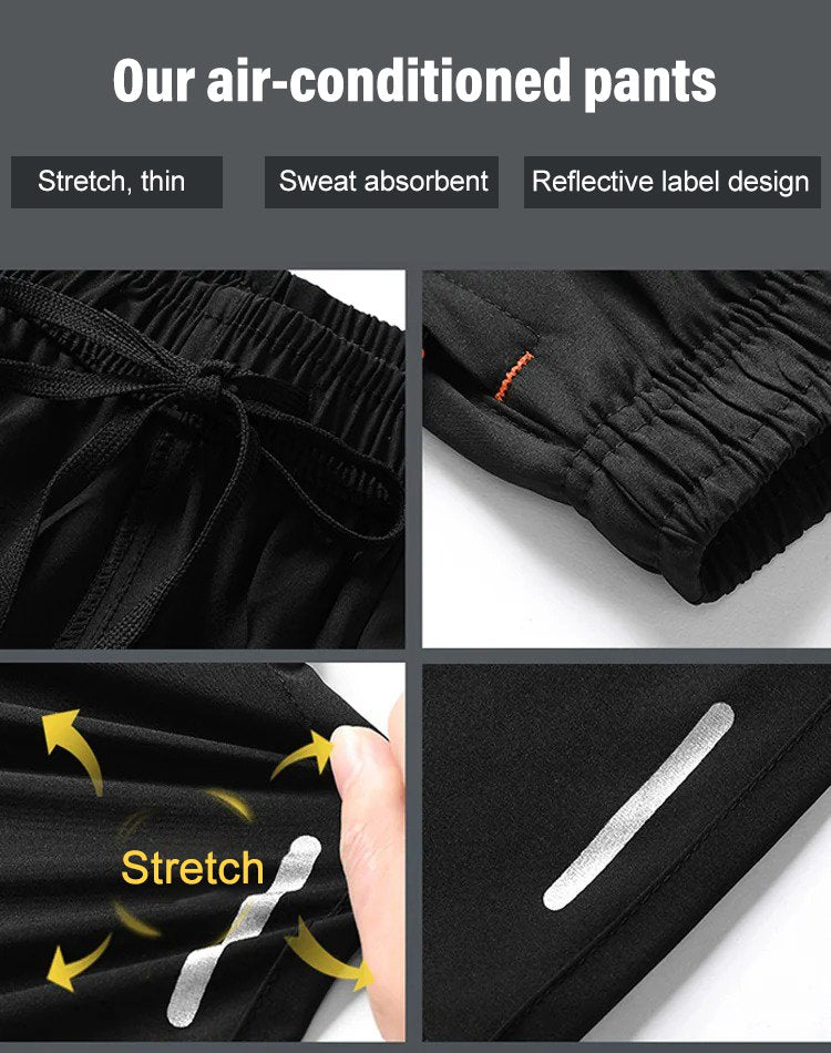 Unisex Ice Silk Stretch Shorts – Cooling Breathable Summer Shorts
