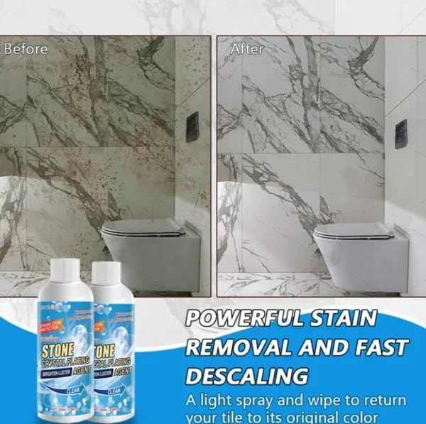 Natural Stone Stain Remover for Rust & Oxidation on Marble, Granite & Slate