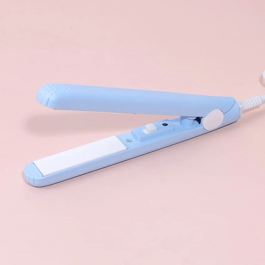 Mini 2-in-1 Hair Straightener and Curler with Ceramic Plates
