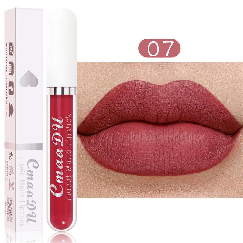 Long-Lasting Matte Lipstick Set – 18 Waterproof Shades with Vitamin E