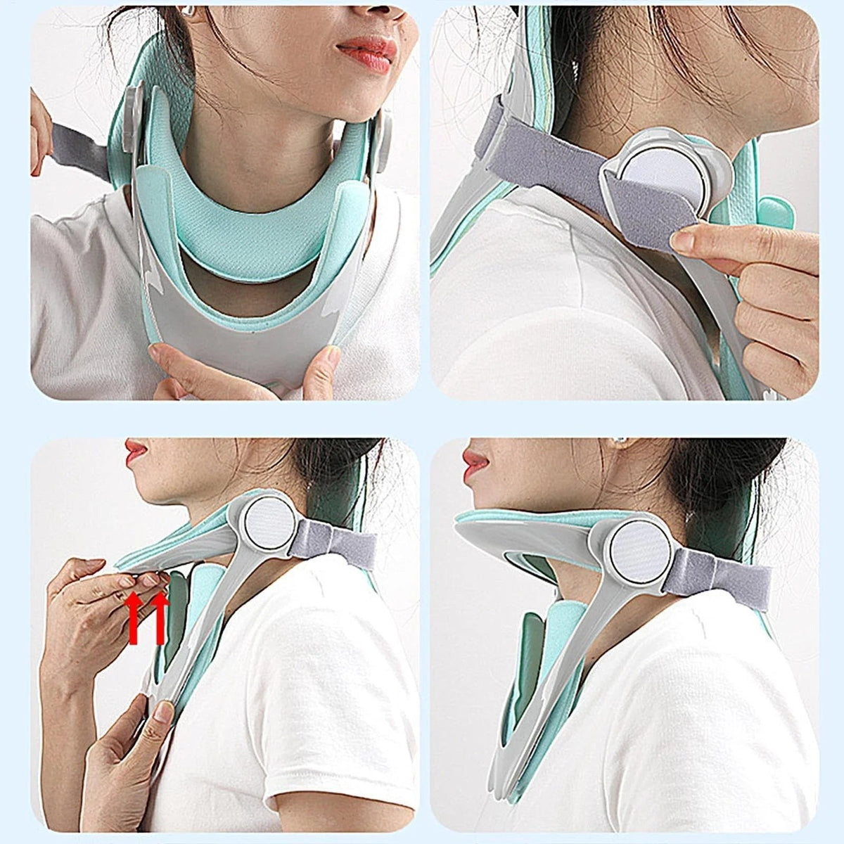 Ergonomic Cervical Traction Device – Adjustable Neck Stretcher for Home Use