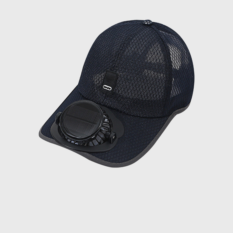Solar Fan Hat with UPF50+ UV Protection & Rechargeable Battery