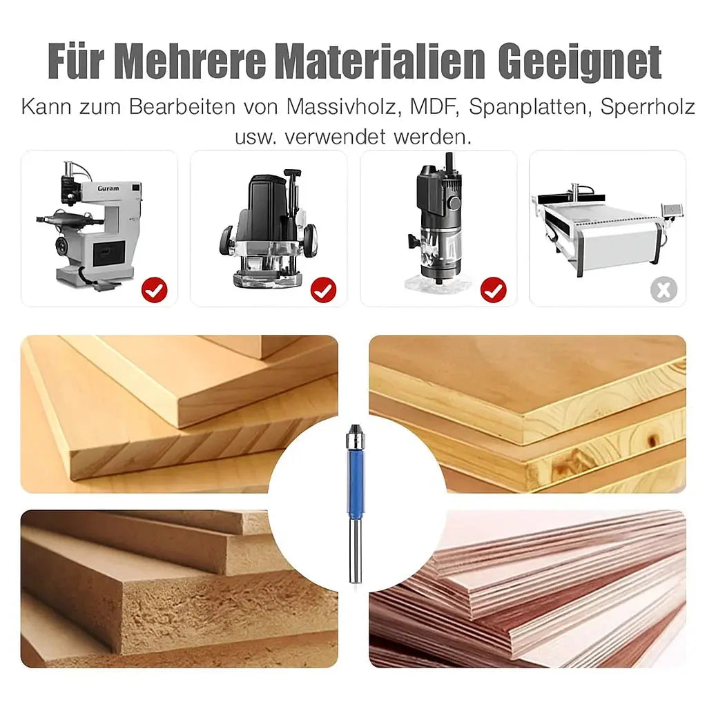 4-Piece Deburring and Polishing Tool Set for Metal, Wood & Plastic