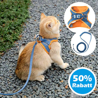 CatHarnes™ Reflective Cat Harness & Leash – 50% OFF