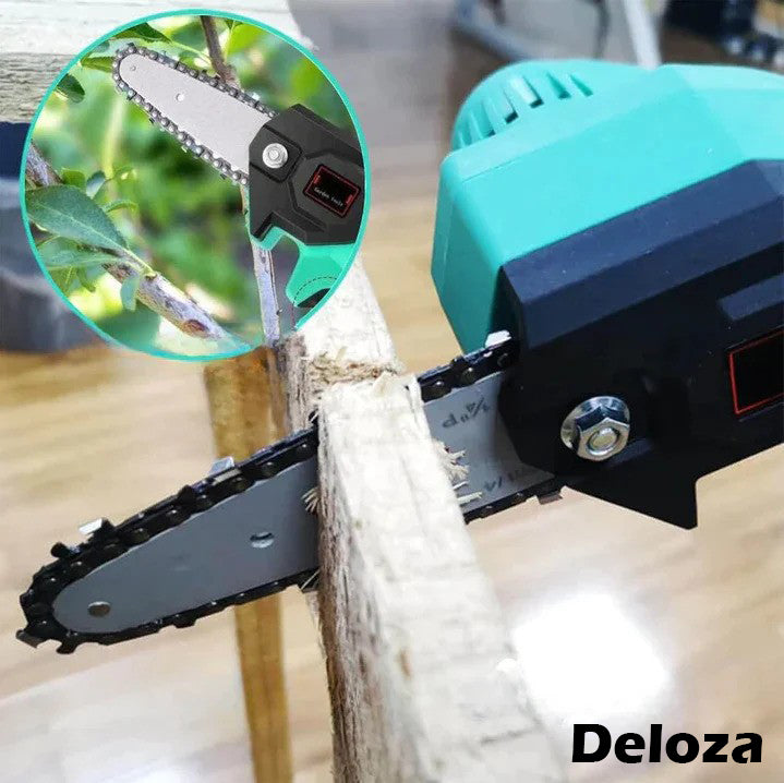 Mini Cordless Electric Chainsaw 4 Inch for One-Handed Use