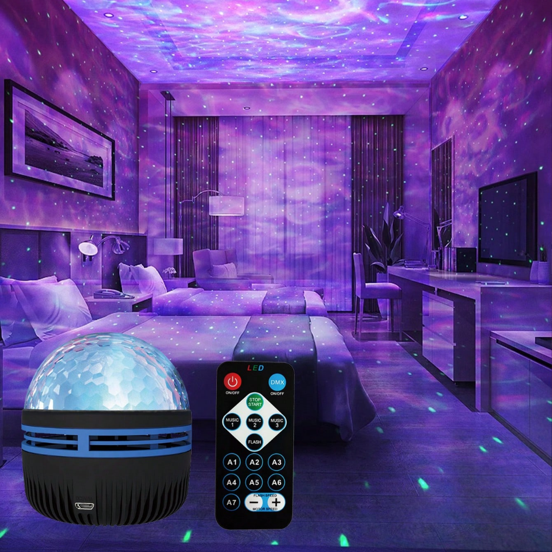 WaveLuxe™ – Water & aurora projector for relaxing, atmospheric ambiance immersive lighting [50% Off]