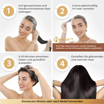 LumiHair™ – Hair Mask for Repair & Intensive Care for Healthy, Shiny Hair [1 + 1 Free]