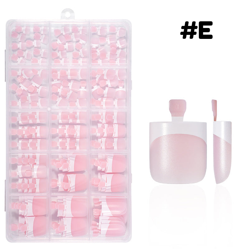 Reusable Press-On Toenails with Gel Base for At-Home Pedicure