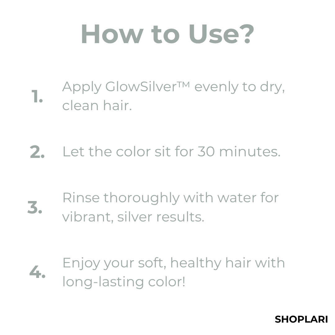Natural Silver Hair Dye 2-in-1 Ammonia-Free Nourishing Color Cream
