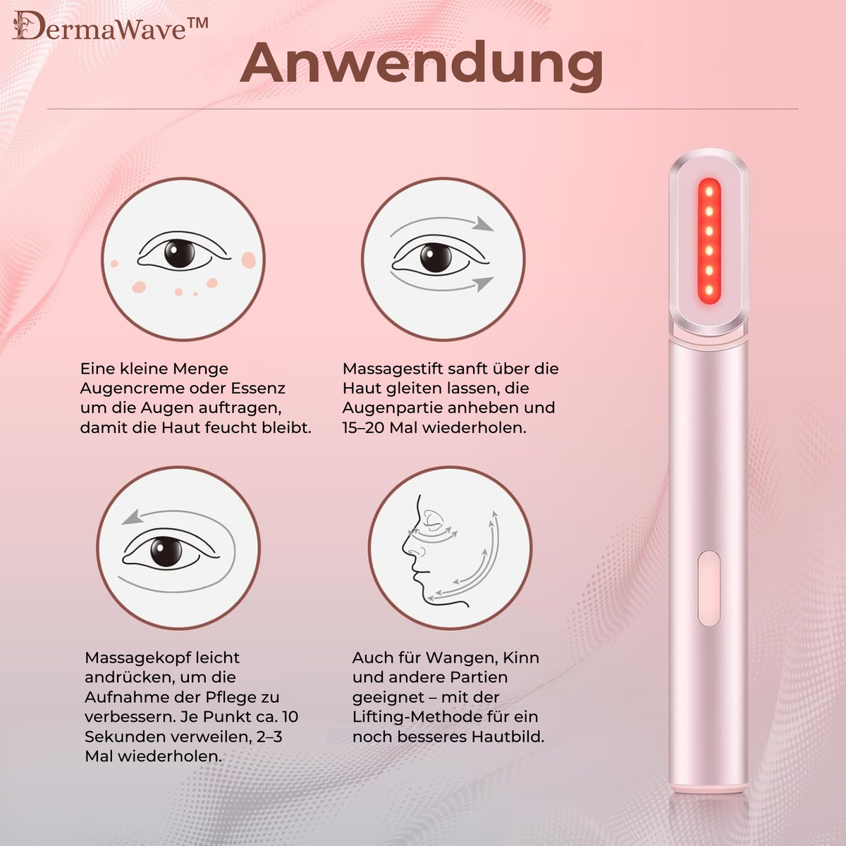 4-in-1 LED Light Therapy Facial Device with Heat and Massage