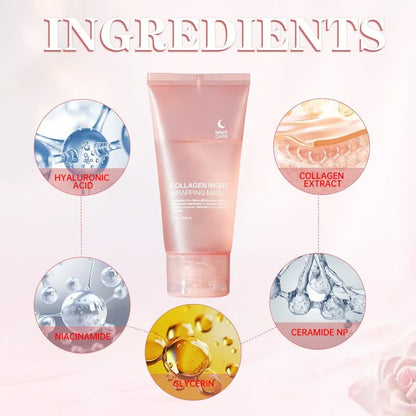 CollaBloom™ – Night Collagen Mask for Rejuvenated, Radiant & Supple Skin [50% Off]