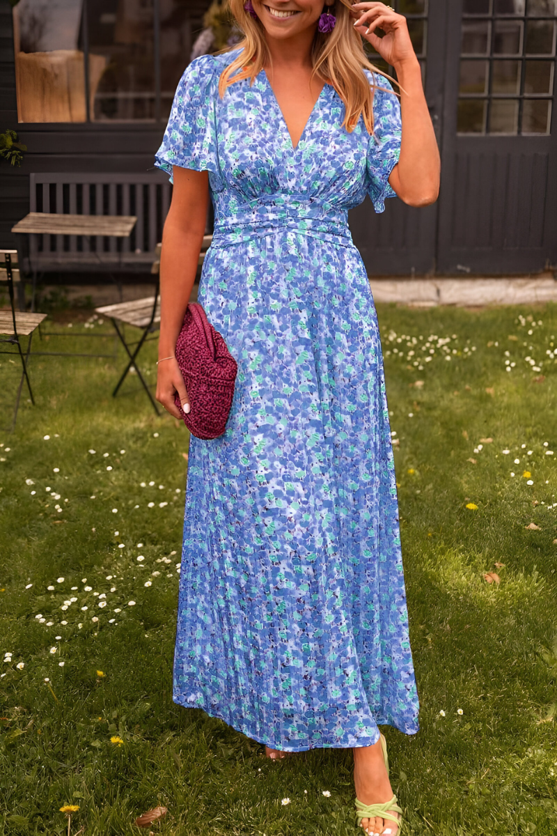 Floral Wrap Maxi Dress