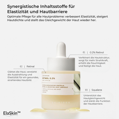 ElaSkin™ – Centella-Retinol-Boosting-Ampoule 30ml for Intensive and Regenerative Skincare [50% Discount]