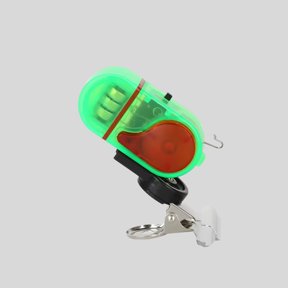 FishPulse™ – Fish Bite Alarm Light for Visual and Acoustic Bite Detection While Fishing [1 + 1 Free]