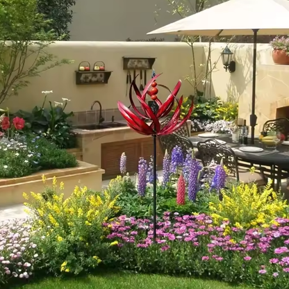 SerenitySpin™ – Flower Wind Spinner for Decorative, Colourful & Dynamic Garden Decoration [50% Off]