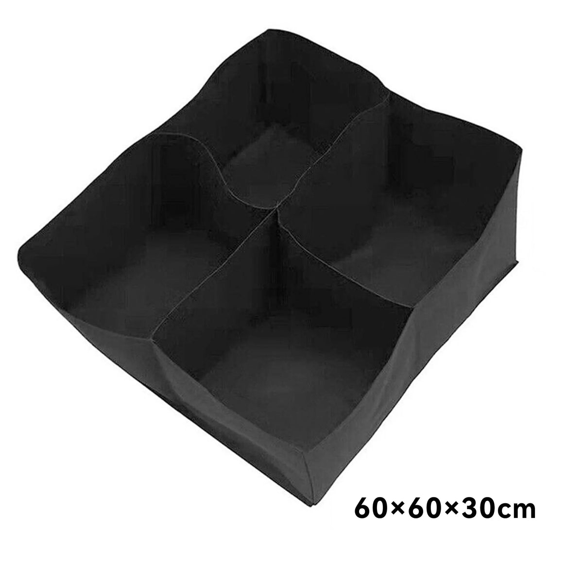 Multi-Pocket Fabric Raised Bed Planter for Herbs and Vegetables