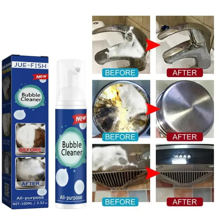 Foam Grease Cleaner Spray for Kitchen & Bathroom Surfaces