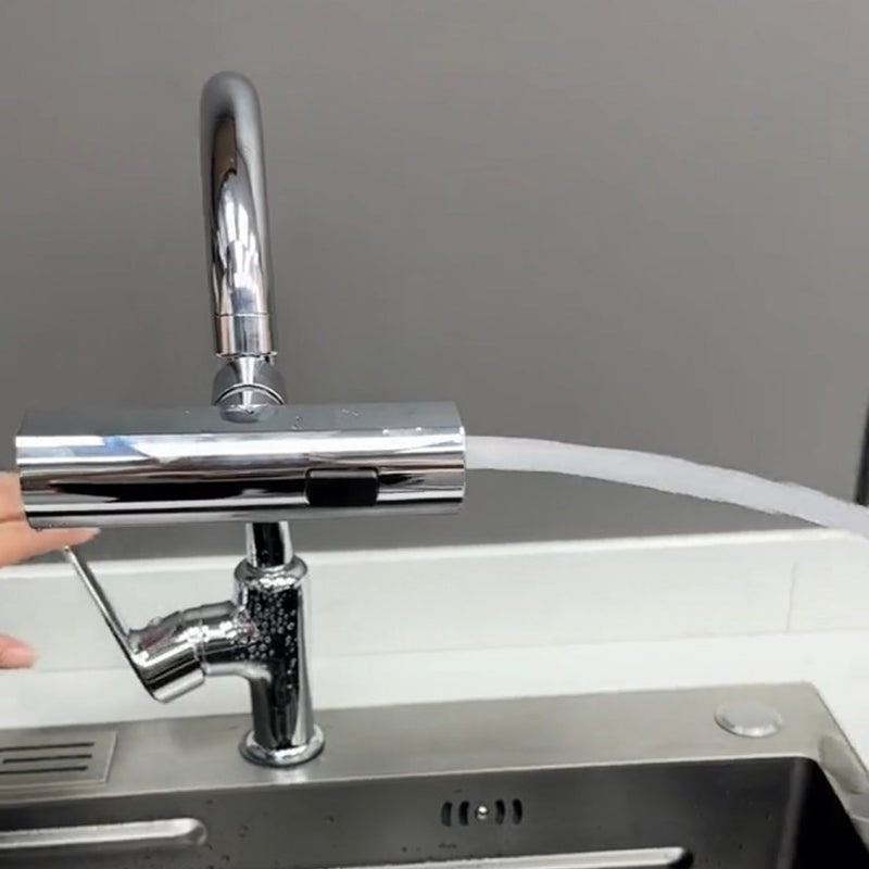 Splash-Proof Faucet Aerator Attachment with Dual Spray Modes
