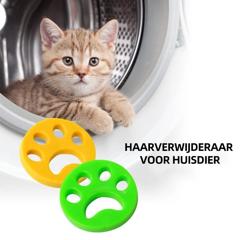 Reusable Silicone Pet Hair Remover for Washing Machine & Dryer (4 Pack)