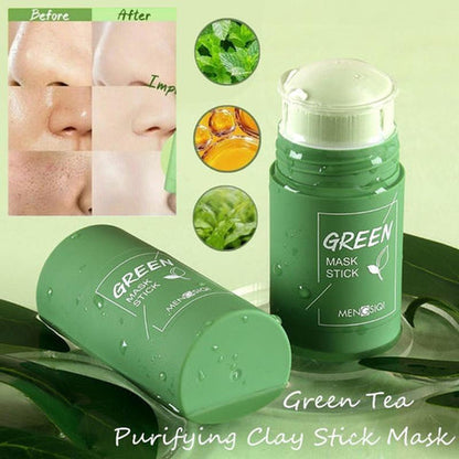 DermaTea – Deep Cleansing Green Tea Mask Stick for Pore-Clear Skin [1 + 1 Free]