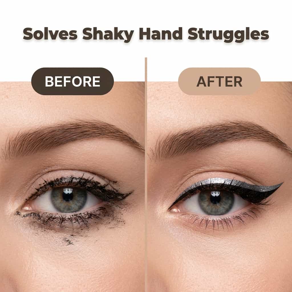 Reusable Eyeliner Stickers – Waterproof Instant Wing for All Eye Shapes