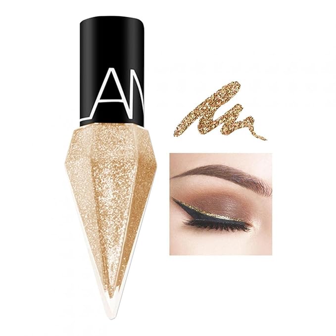 Liquid Eyeliner with Pearl Shimmer – Waterproof Smudge-Proof Eye Makeup