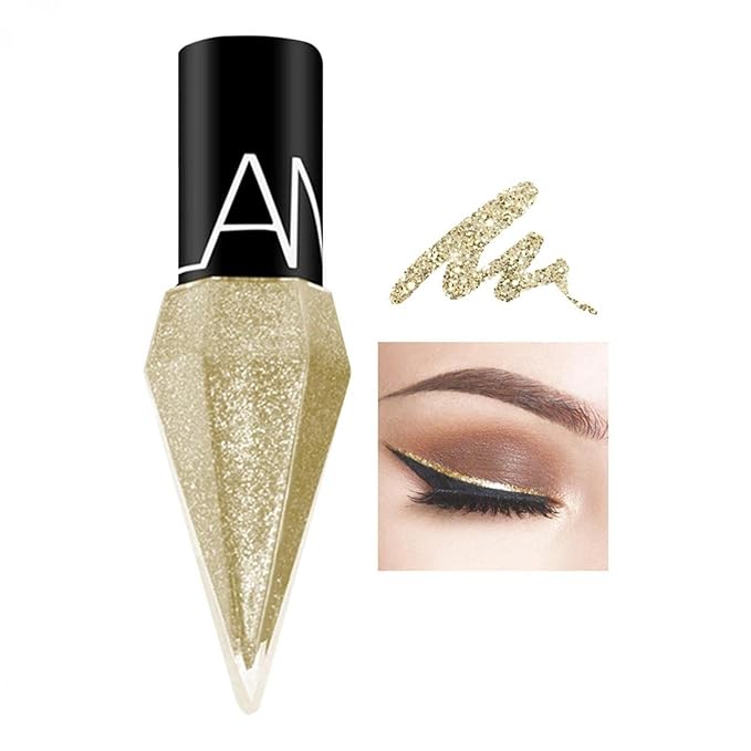 Liquid Eyeliner with Pearl Shimmer – Waterproof Smudge-Proof Eye Makeup
