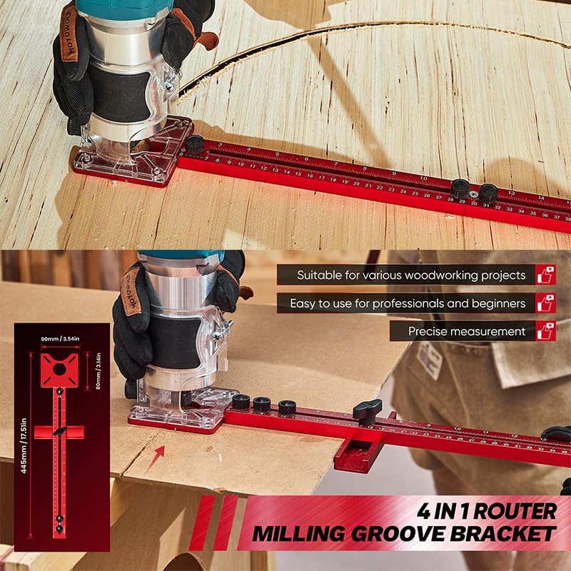 3-in-1 Router Guide Jig for Cutting Routing & Marking Wood