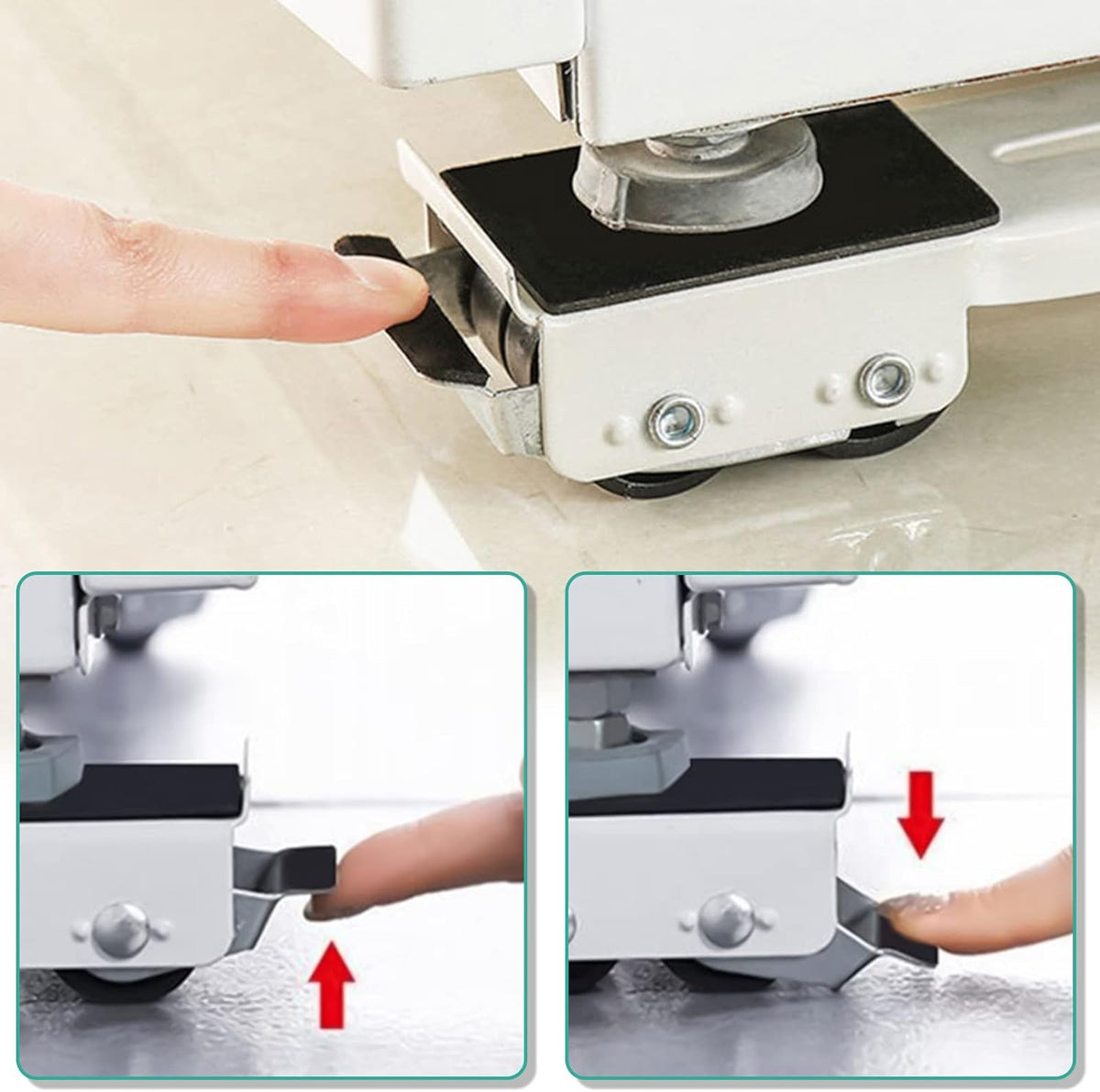 Furniture Lifting Tool with Lever & Floor-Protecting Gliders