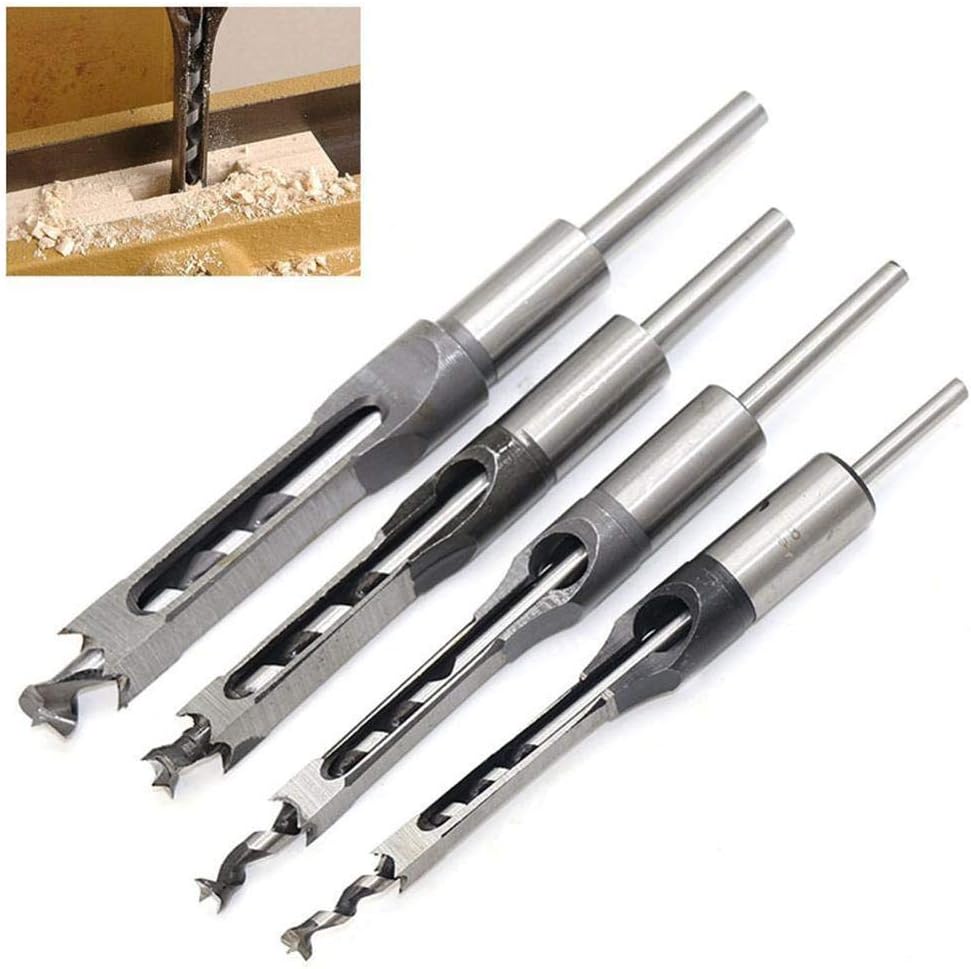 Square Hole Chisel Drill Bit for Woodworking – 6.4mm Mortising Bit