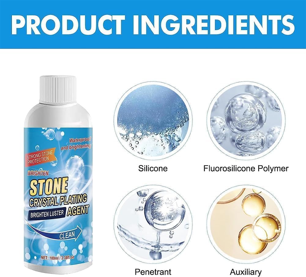Natural Stone Stain Remover for Rust & Oxidation on Marble, Granite & Slate