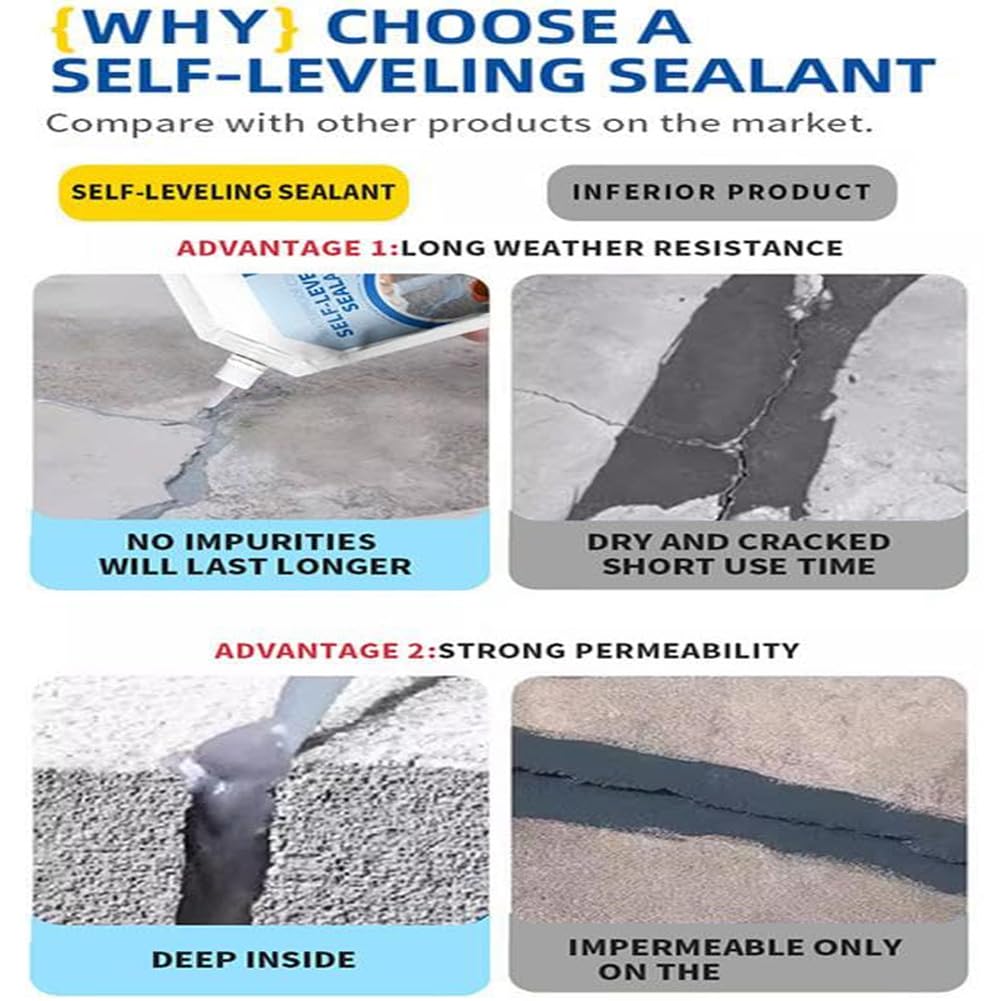 Professional Crack Sealant for Concrete & Masonry – Waterproof Elastic Repair