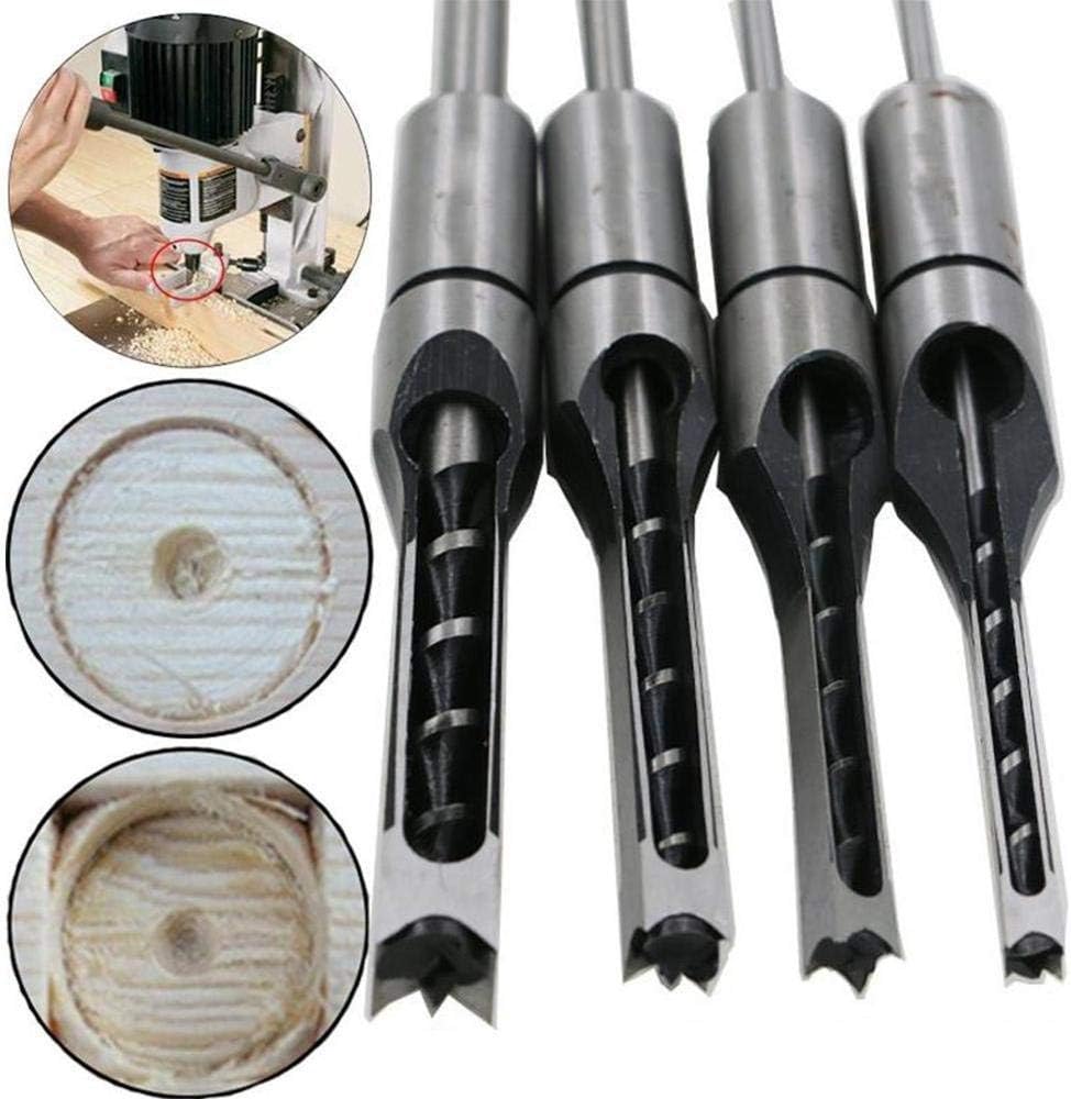 Square Hole Chisel Drill Bit for Woodworking – 6.4mm Mortising Bit