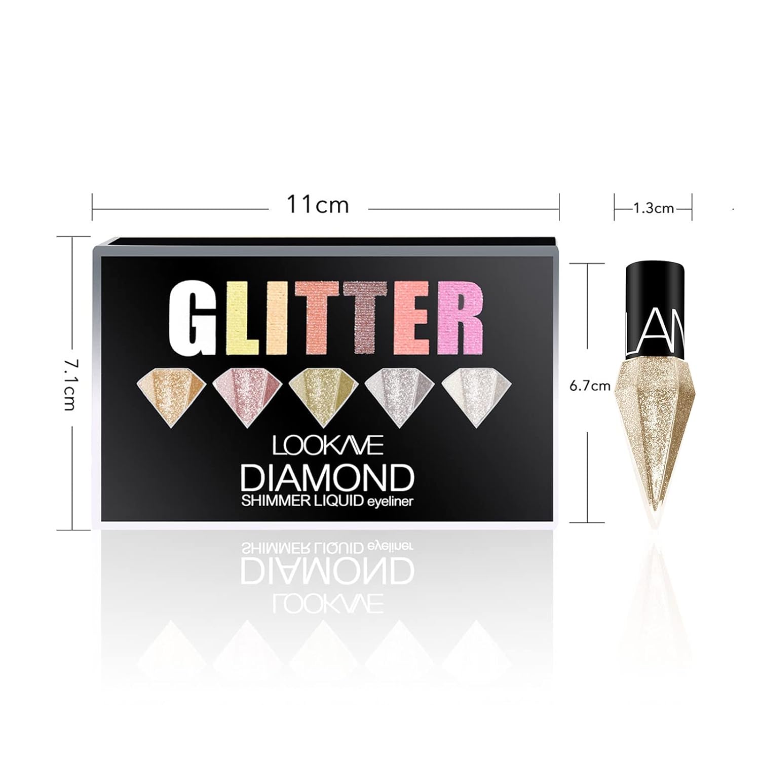 DiamondGlam™ – Liquid Eyeliner for Precise Lines & Sparkling Glamour [1 + 1 Free]