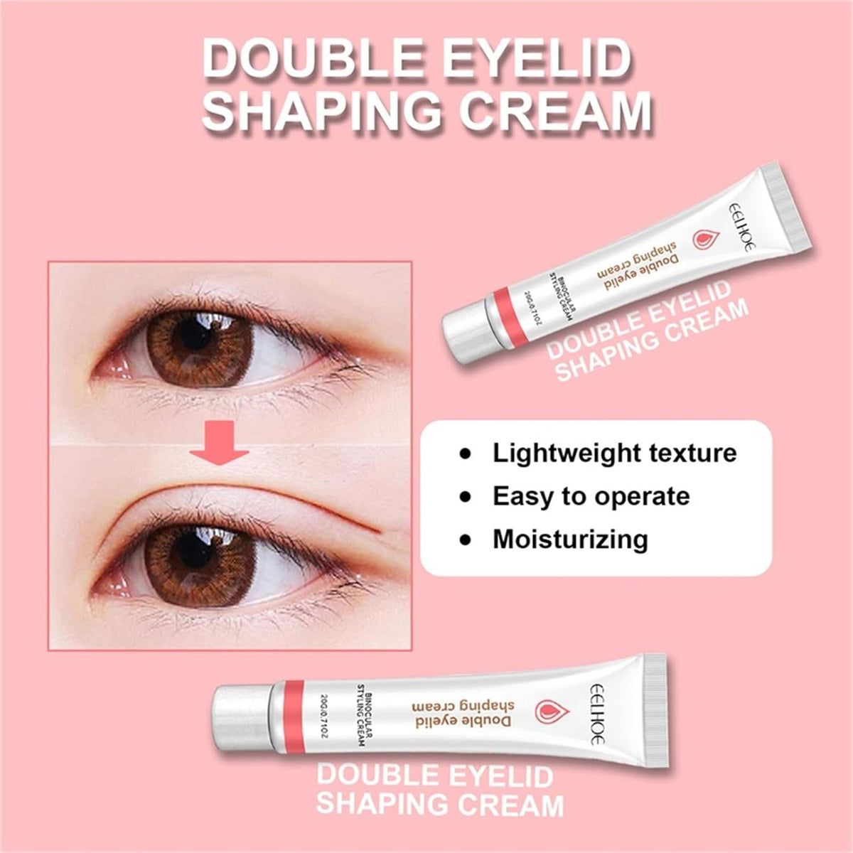 Double Eyelid Styling Cream – Transparent Hold for Natural Eyelid Fold