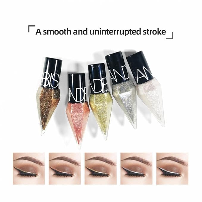 Liquid Eyeliner with Pearl Shimmer – Waterproof Smudge-Proof Eye Makeup