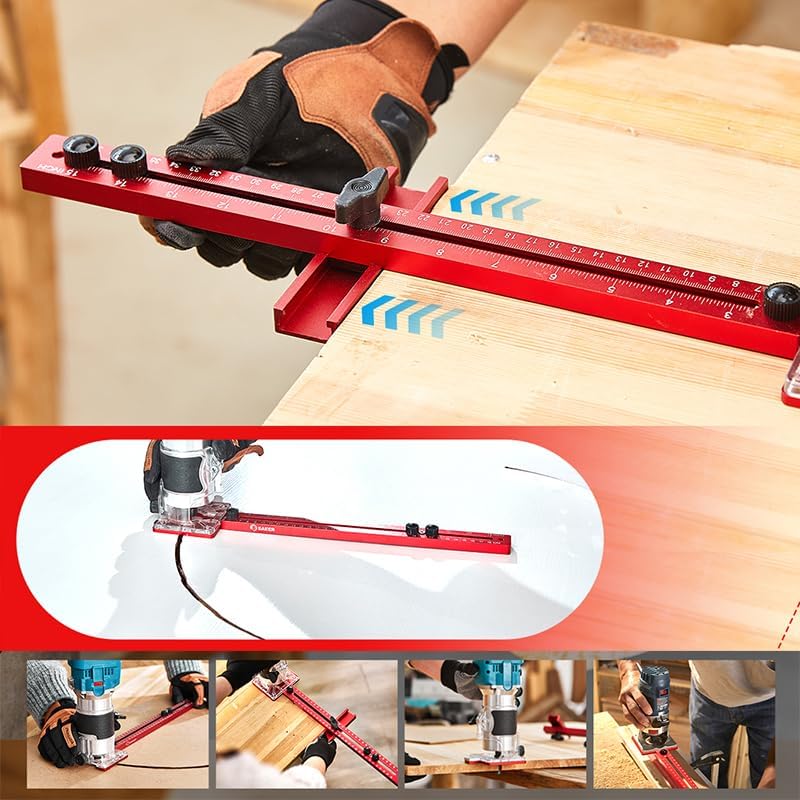 3-in-1 Router Guide Jig for Cutting Routing & Marking Wood
