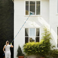Telescopic Window Cleaner with Squeegee & Microfiber for High Windows
