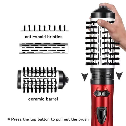 3-in-1 Rotating Hot Air-Hair Styler and Dryer | Effortless Volume & Curls | Professional Hair Styling Tool | GlamTwist Pro
