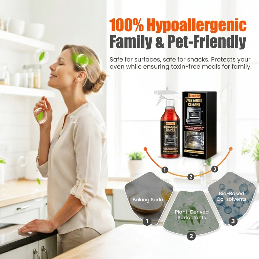 Heavy-Duty Oven & Kitchen Grease Cleaner Spray for Burnt-On Grime