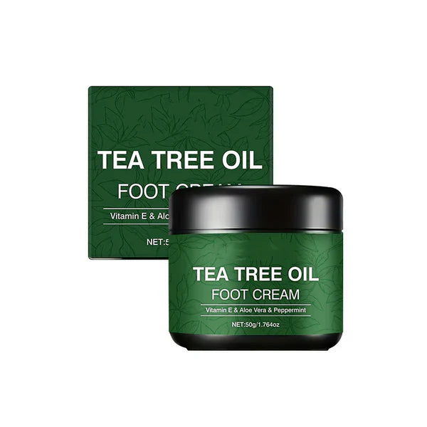 Cooling Foot Cream with Peppermint, Aloe Vera & Tea Tree Oil – 2 Pack