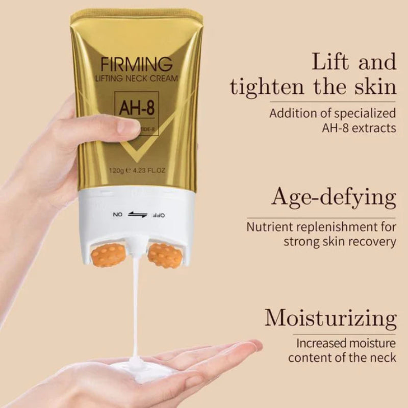 Firming Neck Cream with 360° Massage Roller Applicator