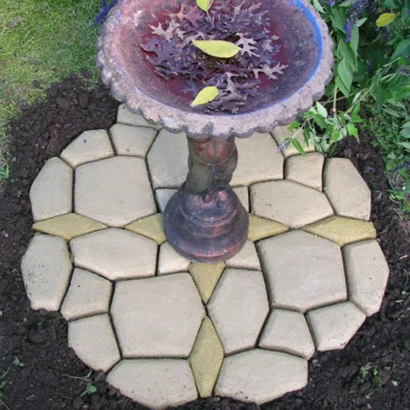 Reusable Garden Path Maker Mold for DIY Concrete Walkways