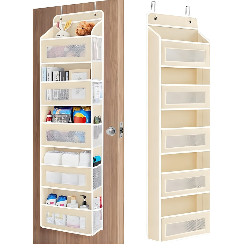Over the Door Hanging Organizer – No Drill Storage with Multiple Pockets